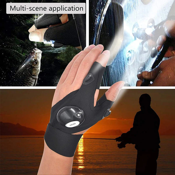 Fingerless Gloves with  LED Light - XLLogistics 