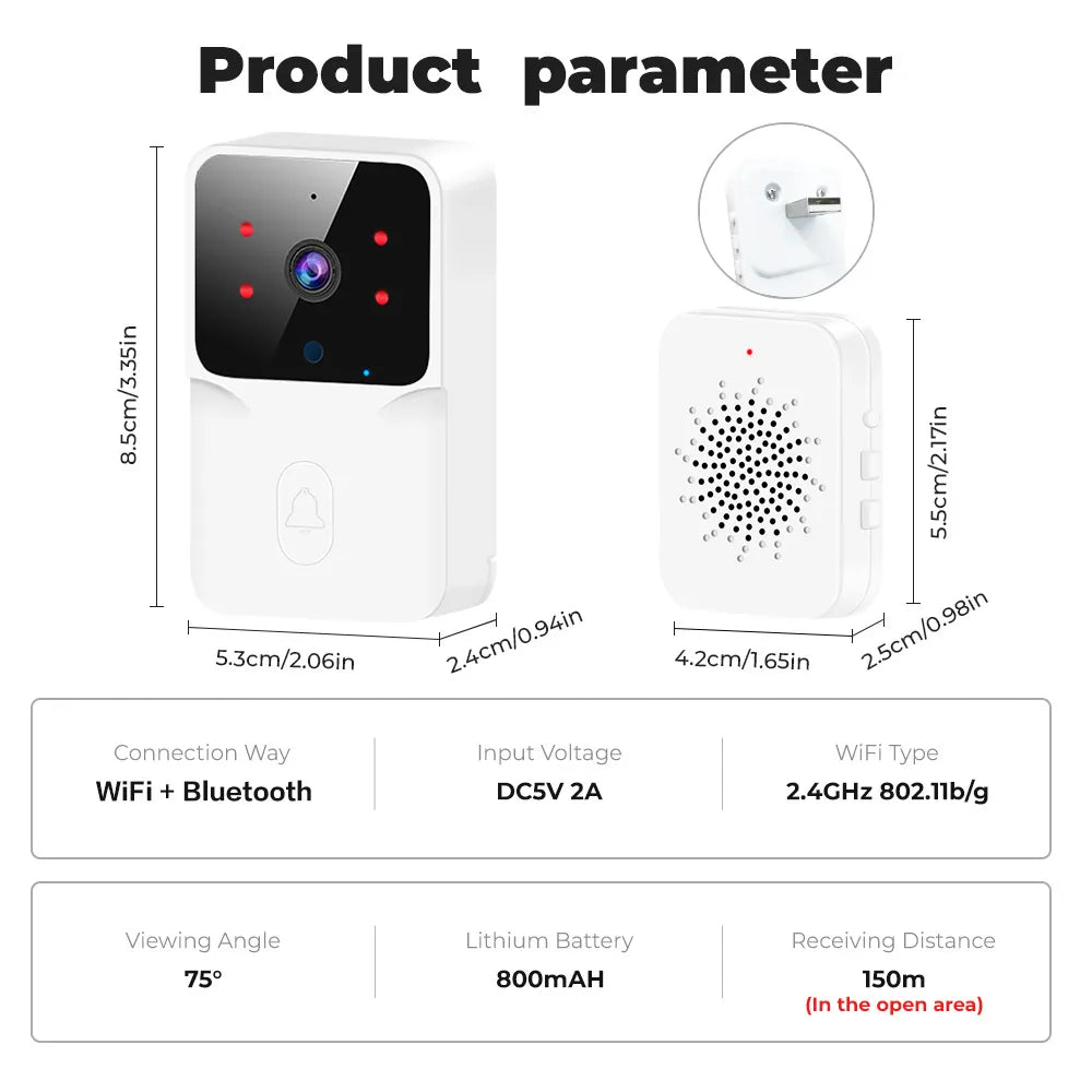 Wireless HD Video Doorbell - XLLogistics 